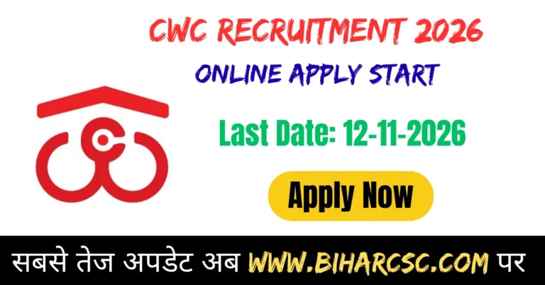 CWC Recruitment 2026