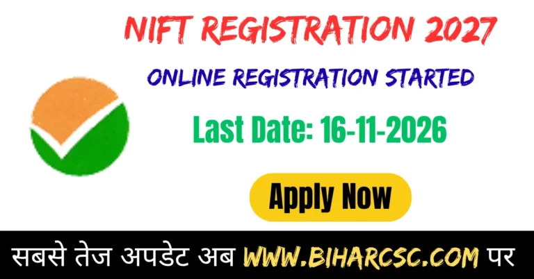 NIFT Registration 2027