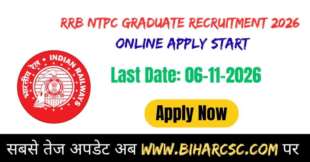 RRB NTPC Graduate Recruitment 2026
